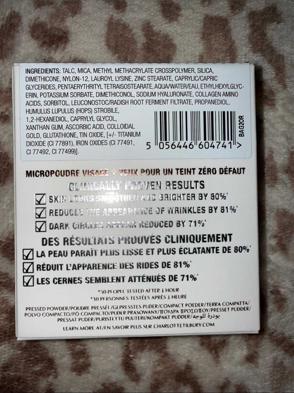 Charlotte Tilbury AIRbrush Brightening flawless finish powder FAIR-MEDIUM BNIB - Picture 3 of 3